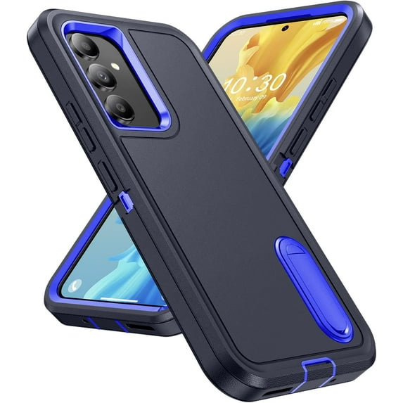 for Samsung Galaxy A54 5G Case, Samsung A54 5G Phone Case with Built in Kickstand, Shockproof/Dustproof/Drop Proof Military Grade Protective Cover for Galaxy A54 5G,Dark Blue/Royal Blue