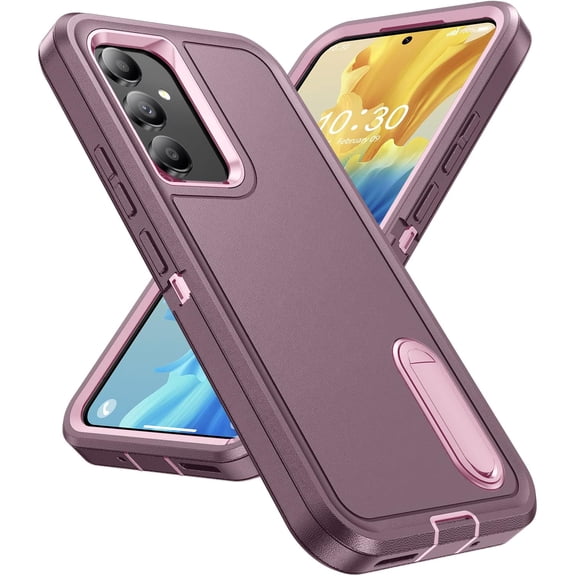 for Samsung Galaxy A54 5G Case, Samsung A54 5G Phone Case with Built in Kickstand, Shockproof/Dustproof/Drop Proof Military Grade Protective Cover for Galaxy A54 5G,Fuchsia/Pink