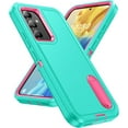 thumbnail image 1 of for Samsung Galaxy A54 5G Case, Samsung A54 5G Phone Case with Built in Kickstand, Shockproof/Dustproof/Drop Proof Military Grade Protective Cover for Galaxy A54 5G,Light Blue/Rose, 1 of 14
