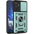 thumbnail image 1 of for Samsung Galaxy A54 5G Case with Slide Camera Cover, Military Grade Drop Protective Phone Cover Case with Ring Kickstand for Samsung Galaxy A54 5G SJ Green, 1 of 9