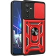 thumbnail image 1 of for Samsung Galaxy A54 5G Case with Slide Camera Cover, Military Grade Drop Protective Phone Cover Case with Ring Kickstand for Samsung Galaxy A54 5G SJ Red, 1 of 9