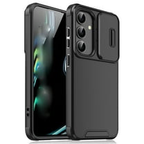 for Samsung Galaxy A54 5G Case, Slide Camera Cover Protector Military Grade Non-Slip Anti-fall Anti-scratch Drop Proof Shockproof Protective Hybrid Bumper Phone Case,Black