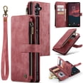 thumbnail image 1 of for Samsung Galaxy A54 5G Case Wallet for Women and Men, Samsung Galaxy A54 5G Case, PU Leather Magnetic Flip Strap Wristlet Zipper Card Holder Wallet Business Phone Cover for A54 5G, Red, 1 of 9