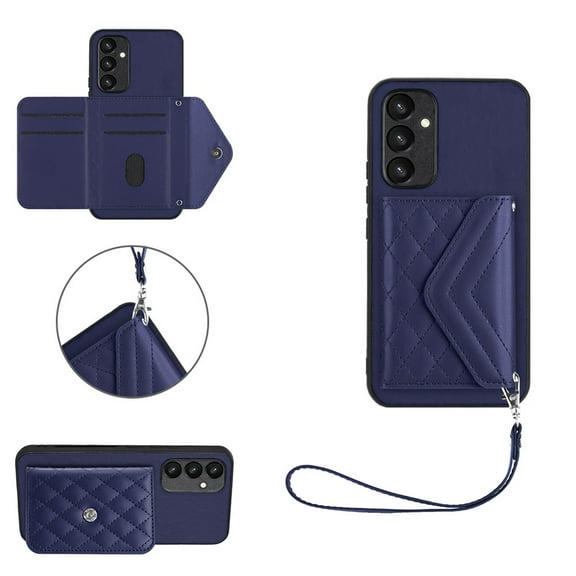 for Samsung Galaxy A54 5G Wallet Case with Card Holder, Elegant Durable PU Leather Protective Magnetic Closure Flip Phone Cover Kickstand RFID Blocking for Women Girls for Galaxy A54 5G, Blue