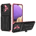 thumbnail image 1 of for Samsung Galaxy A54 5G Wallet Case, with Credit Card Holder Stand Kickstand Slim Rugged Shockproof Heavy Duty Defender Armor Military Grade Protective Case for Samsung Galaxy A54 5G, Pink, 1 of 7