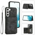 thumbnail image 1 of for Samsung Galaxy A54 5G Wallet Case, PU Leather Magnetic Flip Strap Wrist Phone Cover with RFID Blocking Card Holder  with Stand Function for Samsung Galaxy A54 5G - Black, 1 of 6