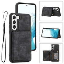 for Samsung Galaxy A54 5G Wallet Case, PU Leather Magnetic Flip Strap Wrist Phone Cover with RFID Blocking Card Holder with Stand Function for Samsung Galaxy A54 5G - Black