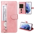 thumbnail image 1 of for Samsung Galaxy A54 5G Wallet Flip Case, 3 Credit Cards Slot Holder Case with Zipper, PU Leather Wallet Case Cover for Samsung Galaxy A54 5G 6.4 inch, Rosegold, 1 of 10