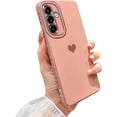 thumbnail image 1 of for Samsung Galaxy A54 5g 6.6" Luxury Electroplated Cute Love Heart Pattern Phone Case for Women Full Camera Protection Soft Silicone Anti-Fingerprint Shockproof Cover Bumper (Pink), 1 of 11