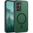 thumbnail image 1 of for Samsung Galaxy A54 Case [Compatible with MagSafe] Magnetic Cases Slim Translucent Matte Back Anti-Scratch Skin Feeling Shockproof Protective Phone Case for Samsung Galaxy A54 5G, Green, 1 of 18