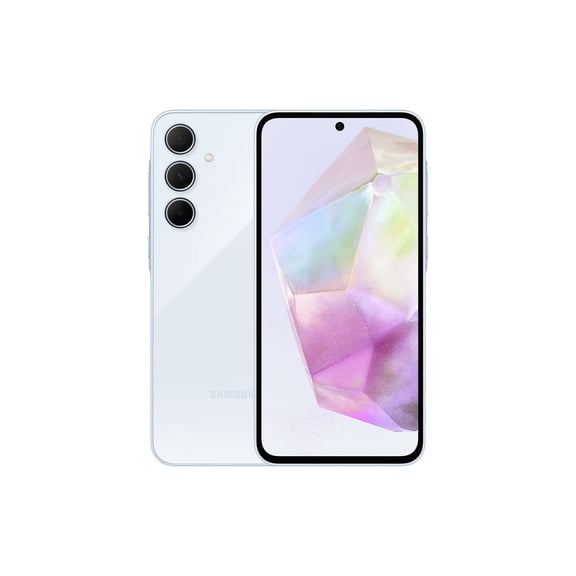 (Open Box) Samsung Galaxy A55 5G (128GB + 8GB) (for Tmobile Mint Tello & Global) GSM Unlocked (No CDMA) 6.6" 120Hz 50MP (International Model) (Awesome Navy)