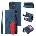 thumbnail image 1 of for Samsung Galaxy A55 5G Wallet Phone Case with 9 Card Holder Zipper Pocket, Magnetic Closure Premium Folio PU Leather Flip Case with Wrist Strap for Samsung Galaxy A55 5G,Blue, 1 of 16