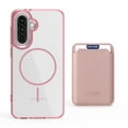 thumbnail image 1 of For Samsung Galaxy A56 5G Magnetic Clear Wallet Phone Case,Magnetic Detachable Card Holder,Compatible with Mag-Safe,Military-Grade Protection,Shockproof Transparent Thin Fit Phone Case,Pink, 1 of 8