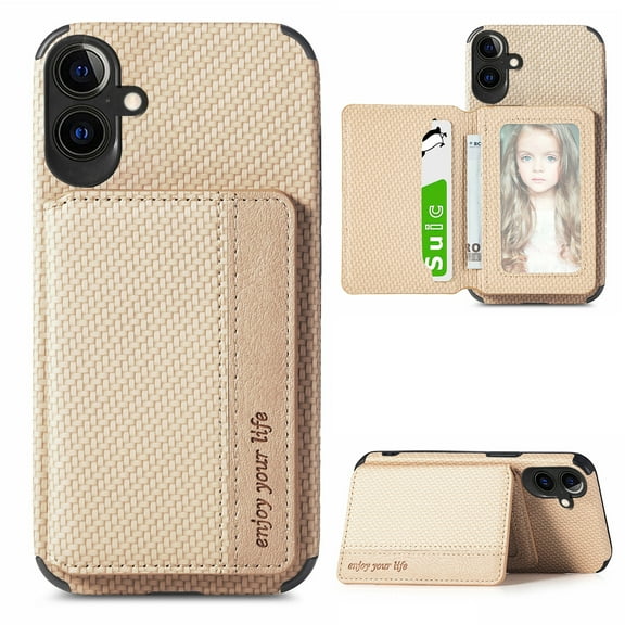 for Samsung Galaxy A56 5G Wallet Case, Built-in Card Holder, RFID Blocking, PU Leather Kickstand, Back Flip Magnetic Closure, Durable Shockproof Magnetic Car Phone Cover for Women and Men,Khaki