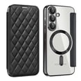 thumbnail image 1 of For Samsung Galaxy A56 5G Wallet Cell Cover, RFID Blocking, PU Leather,Compatible With MagSafe , With Flip Cover Multi-Card Slots Pocket, Ultra Thin Magneti Protective Cover,Black,For Galaxy A56 (5G), 1 of 8