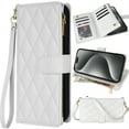 thumbnail image 1 of for Samsung Galaxy A56 Crossbody Wallet Leather Phone Case, Handbag Purse Zipper Pocket Folio Flip Cover Kickstand, Multi Card Holder Cash Slot Magnetic Buckle Wrist Lanyard Shoulder Strap, 1 of 8