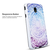 Samsung Galaxy A6 Phone Case, 2-Piece Style Hybrid Shockproof Hard Case Cover with Hybird Shockproof-Red