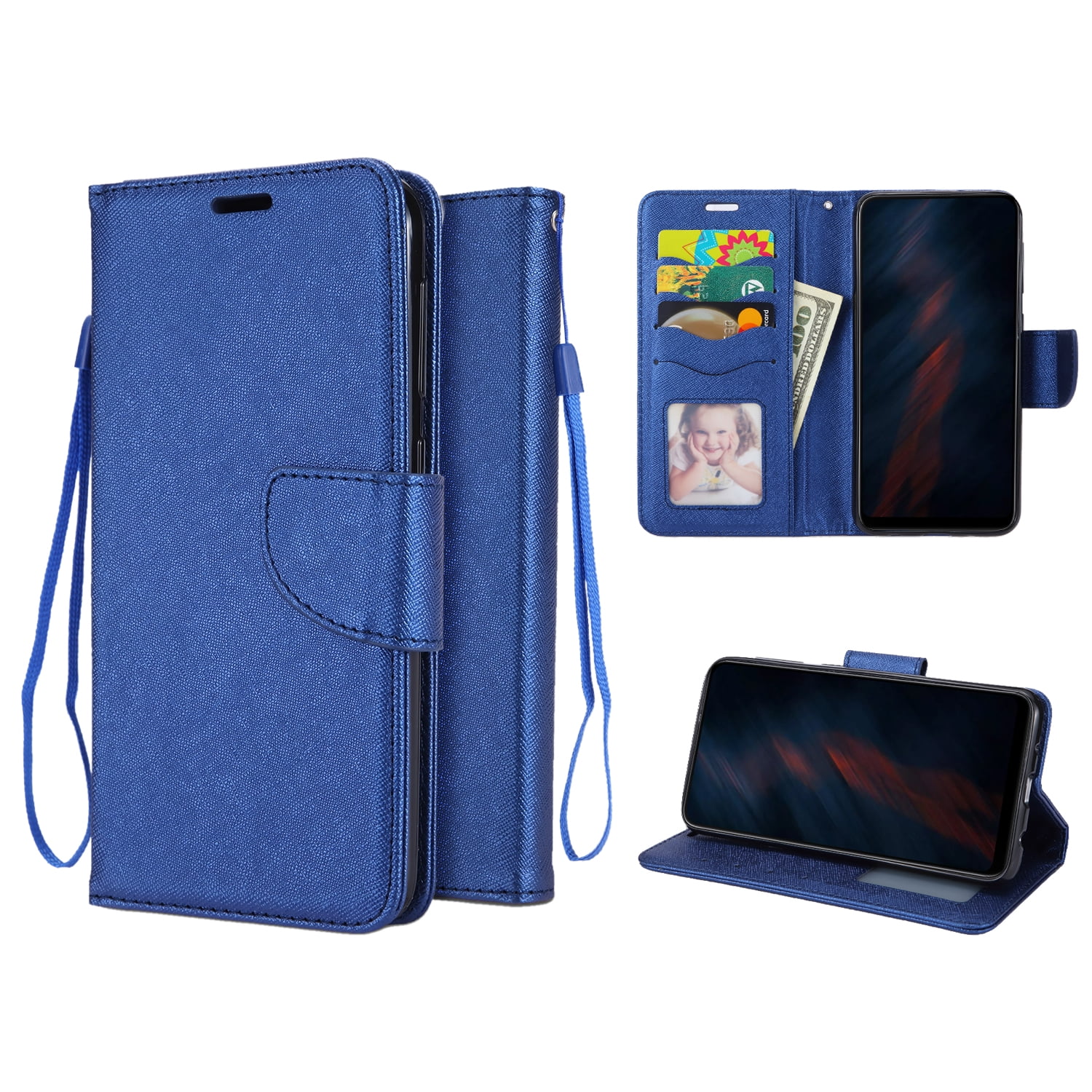 Samsung Galaxy A6 Phone Case, Strong Protective Kickstand Wallet