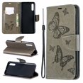 thumbnail image 1 of Samsung Galaxy A70 Case, Dteck Embossed Butterfly Flip PU Leather Stand Wallet Case Cover For Samsung Galaxy A70 2019 6.7", Gray, 1 of 5