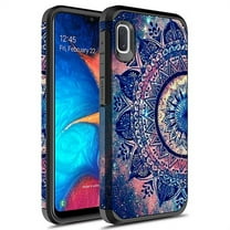 Samsung Galaxy A70 Case, KAESAR Slim Hybrid Dual Layer Shockproof Hard Cover Graphic Fashion Cute Colorful Silicone Skin Cover Armor Case for Samsung Galaxy A70 (Mandala)