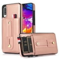 thumbnail image 1 of for Samsung Galaxy A70 Case Wallet with Slide Credit Card Holder, Flip Premium PU Leather Hidden Kickstand Classic Retro Heavy Duty Protective Cover for Samsung Galaxy A70,Rosegold, 1 of 9