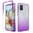thumbnail image 1 of Samsung Galaxy A71 Case, KAESAR Full-Body Rugged Ultra Transparency Hybrid Protective Case With Built-in Screen Protector for Samsung Galaxy A71 (Purple), 1 of 7