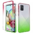 thumbnail image 1 of Samsung Galaxy A71 Case, KAESAR Full-Body Rugged Ultra Transparency Hybrid Protective Case With Built-in Screen Protector for Samsung Galaxy A71 (Red/Green), 1 of 7