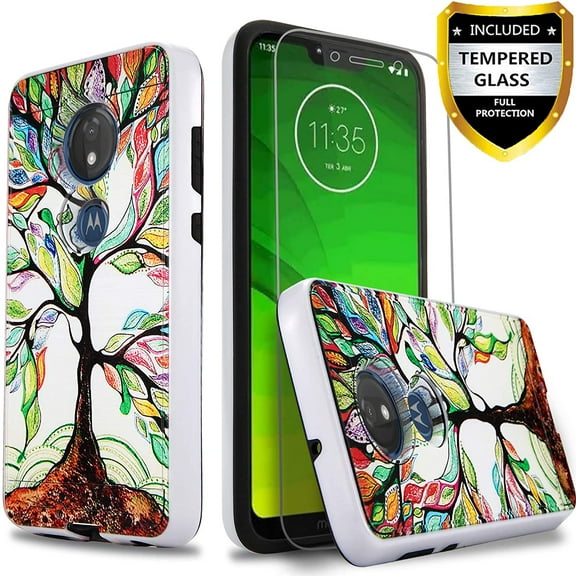 Samsung Galaxy A71 Phone Case, 2-Piece Style Hybrid Shockproof Hard Case Cover (Lucky Tree)