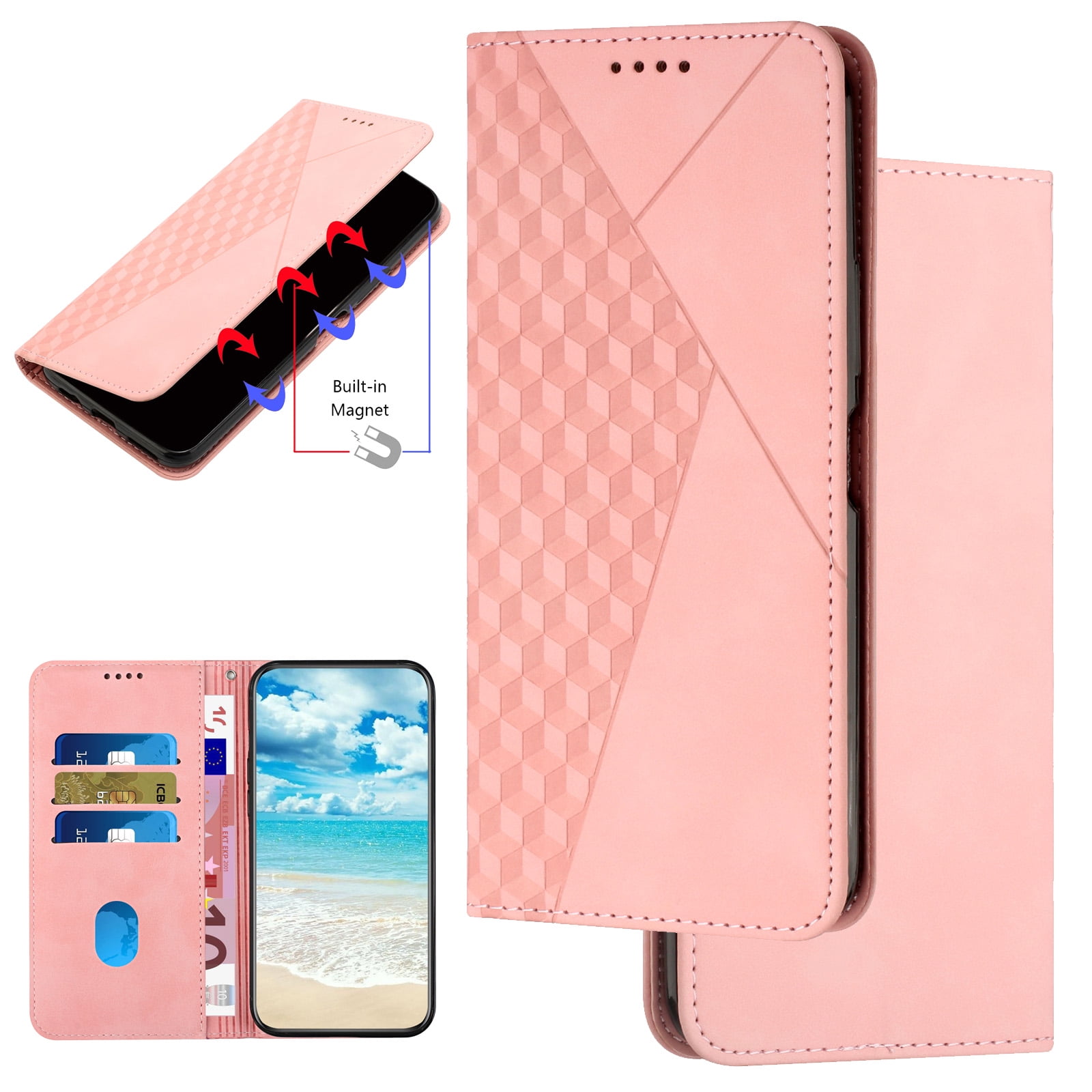 WBWONE Cover a Libro per Honor 90 Lite Case, Flip Caso in PU Pelle Premium Portafoglio Custodia,Supporto Stand,Chiusura Magnetica. Blu Scuro