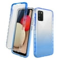 thumbnail image 1 of Samsung Galaxy A72 5G Case With Built-in Screen Protector, Rosebono Hybrid Gradient Transparent Soft TPU Clear Skin Cover 360 Protection Case For Samsung Galaxy A72 5G (Blue), 1 of 5