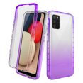 thumbnail image 1 of Samsung Galaxy A72 5G Case With Built-in Screen Protector, Rosebono Hybrid Gradient Transparent Soft TPU Clear Skin Cover 360 Protection Case For Samsung Galaxy A72 5G (Purple), 1 of 5