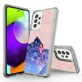 thumbnail image 1 of Samsung Galaxy A72 Phone Case, Rosebono Hybrid Bling Glitter Sparkle Epoxy Graphic Colorful Silicone Skin Cover Armor Case for Samsung Galaxy A72 4G and 5G (Mountain), 1 of 6