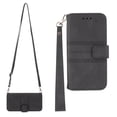 thumbnail image 1 of Samsung Galaxy A73 Case 5G, Wallet Case Card Pocket with Crossbody and Hand Strap Protective Flip Folio Kickstand Magnetic Buckle PU Leather Cover Phone Case for Samsung Galaxy A73 5G,Black, 1 of 10