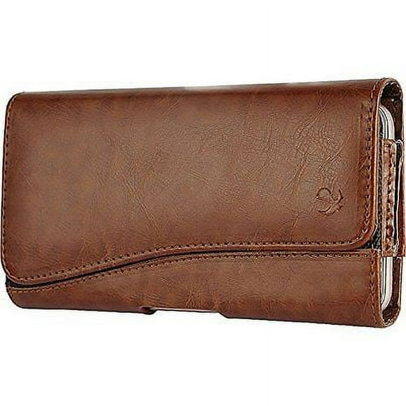 Samsung Galaxy Ace Style S765C~ Horizontal Leather Pouch Case Holster Brown 2