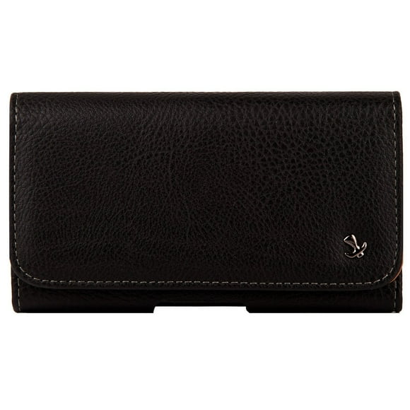 Samsung Galaxy Ace Style S765C Stardust s766c ~ EXTRA LARGE Horizontal Leather Pouch Carrying Case Holster Belt Clip Magnetic Closure Fits - Black