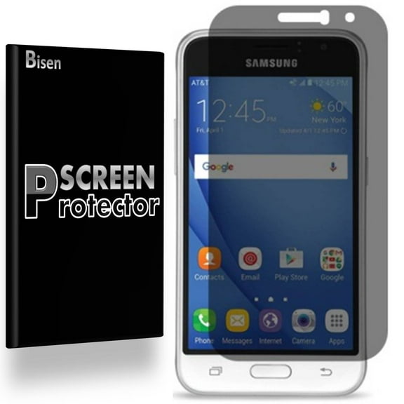 Samsung Galaxy Amp 2 [BISEN] Privacy Anti-Spy Screen Protector, Anti-Scratch, Anti-Shock, Anti-Bubble