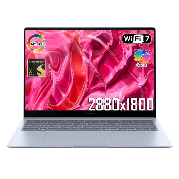 Samsung Galaxy Book4 Edge Copilot+ PC - 16" 3K AMOLED Touchscreen Laptop, Snapdragon X Elite Processor (45 TOPS NPU) | Ultra-Thin Light AI Laptop with All-Day Battery, Galaxy AI Phone Link, Windows 1