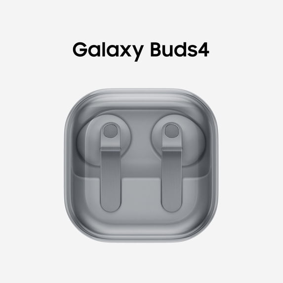 Samsung Galaxy Buds4 Bluetooth Headphones and Charging Case, White
