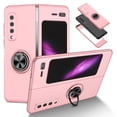 thumbnail image 1 of Samsung Galaxy Fold Case 2019(NOT for Z Fold 2 2020/Z Fold 3 2021), Allytech Slim PC Protective Case with 360 Degrees Ring Holder Kickstand Anti-Scratch Hard Folio Cover for Galaxy Fold(2019), Pink, 1 of 9