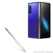 Samsung Galaxy Fold Stylus Pen, BoxWave  [AccuPoint Active Stylus] Electronic Stylus with Ultra Fine Tip for Samsung Galaxy Fold - Metallic Silver