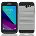 thumbnail image 1 of Samsung Galaxy J3 Emerge 2017 / J327P Hybrid Metal Brushed Shockproof Tough Case Cover, 1 of 2
