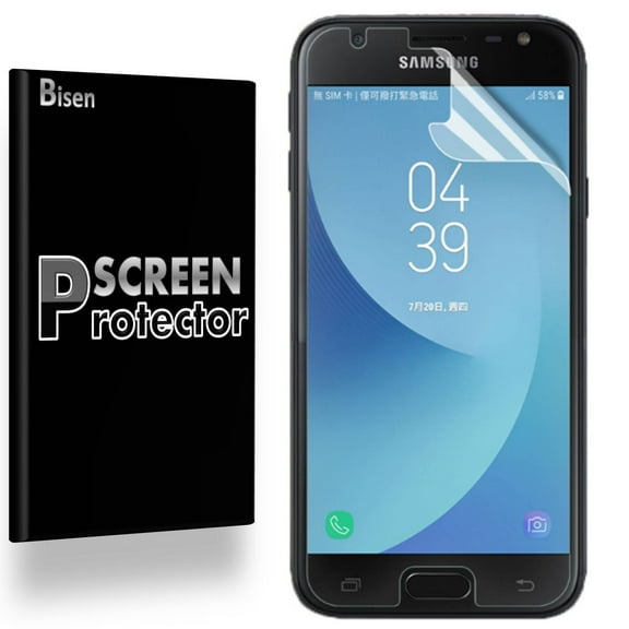 Samsung Galaxy J3 Luna Pro / Samsung Galaxy J3 (2017) [4-Pack BISEN] Anti-Glare Matte Screen Protector, Anti-Fingerprint, Anti-Scratch