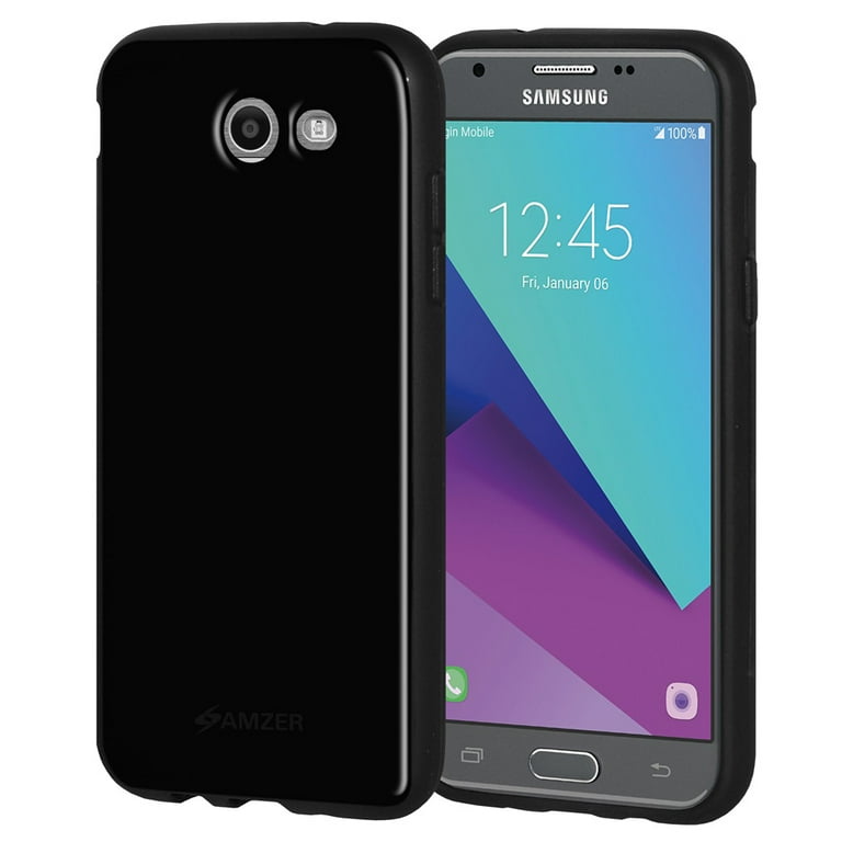 Samsung Galaxy J3 Prime Case, Premium Soft Gel TPU Skin Case Back