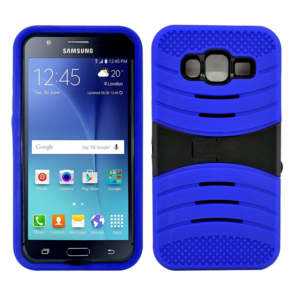 Samsung Galaxy J5 Hybrid Silicone Case Cover Stand