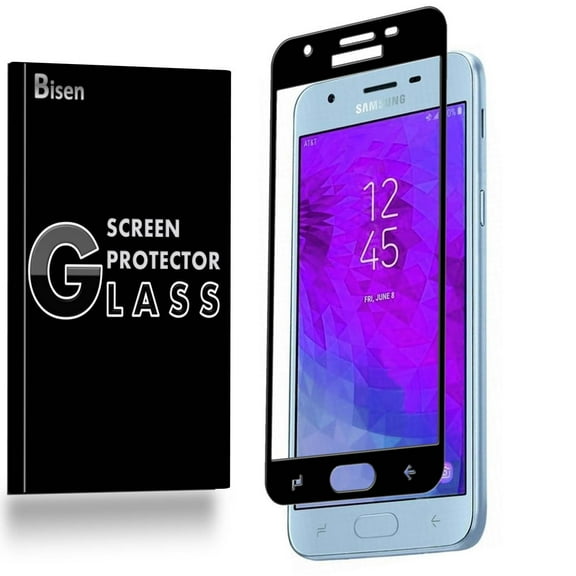 Samsung Galaxy J7 Star (2018 Release) [BISEN] Tempered Glass [Full Coverage] Screen Protector, Edge-To-Edge Protect, Anti-Scratch, Anti-Shock, Shatterproof, Bubble Free