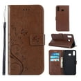 thumbnail image 1 of Samsung Galaxy M10 Wallet Case, Dteck Embossed Flower PU Leather Magnetic Flip Stand Case Cover [Built-in Card Slots][w/ Hand Strap] For Samsung Galaxy M10, Coffee, 1 of 4