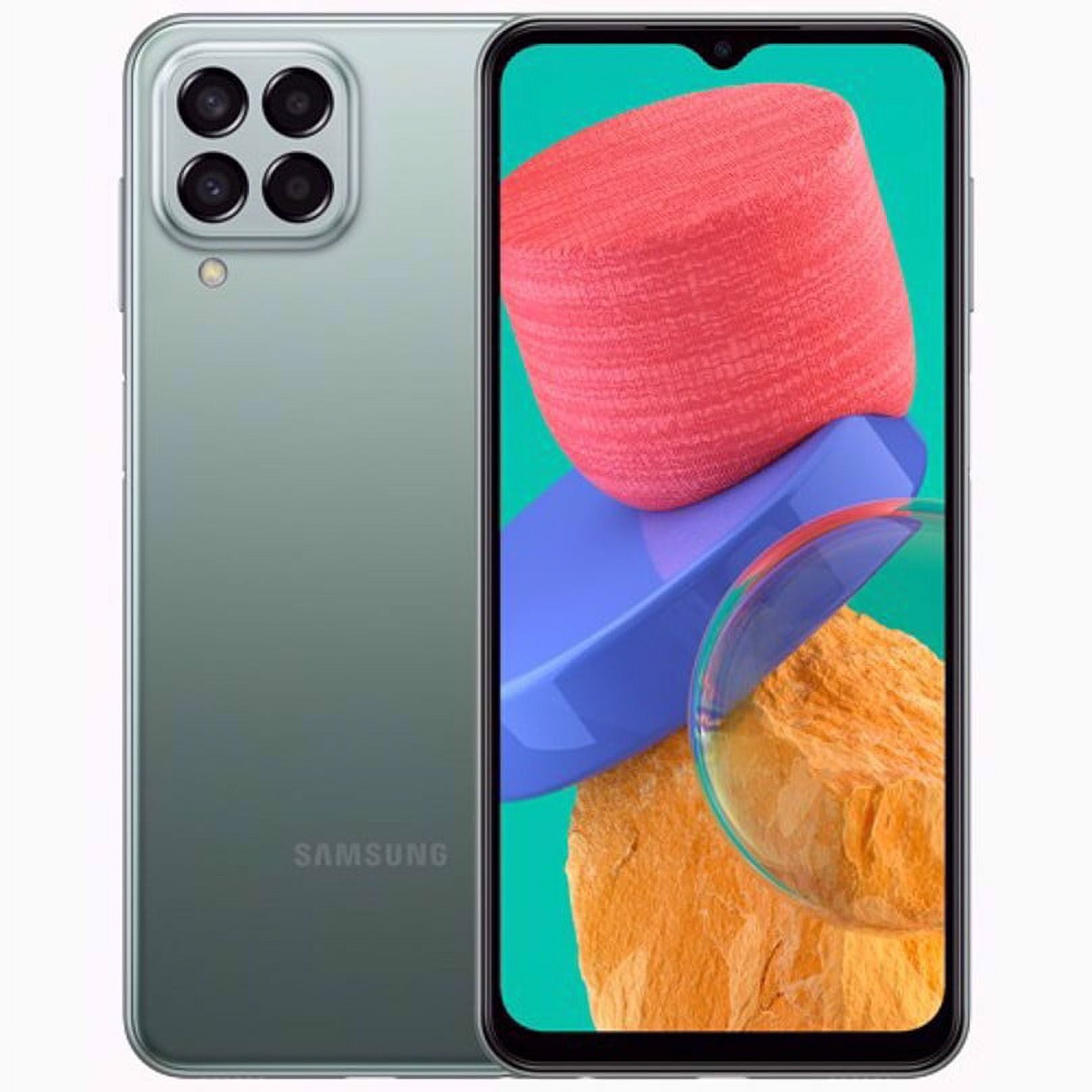 Samsung Galaxy M33 (5G) Dual-SIM 128GB ROM + 8GB RAM (Only GSM | No CDMA) Factory Unlocked 5G Smartphone (Khaki Green) - International Version