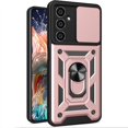 thumbnail image 1 of for Samsung Galaxy M54 5G Case with Slide Camera Cover for Men, Military Grade Drop Phone Cover Case with Ring Kickstand for Samsung Galaxy M54 5G SJ Rose Gold, 1 of 10