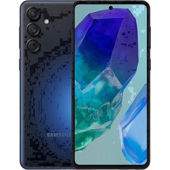 Samsung Galaxy M55 5G Unlocked, 256GB, 8GB RAM, AMOLED Display, International Version (Latin Variant/US Compatible LTE) - Black