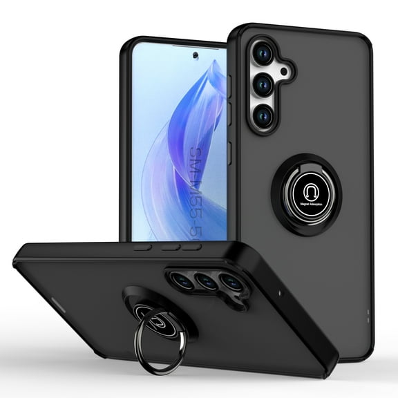 Samsung Galaxy M55 5G Phone Case, New Strong Slim Kicstand Impact Resistant Multi-Fuction for Samsung Galaxy M55 5G Phone Case Black